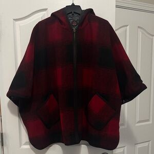 Pendleton Red and Black Quilted Plaid Jacket